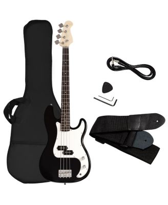Full Size Electric 4 String Bass Guitar for Beginner Starter Complete Kit