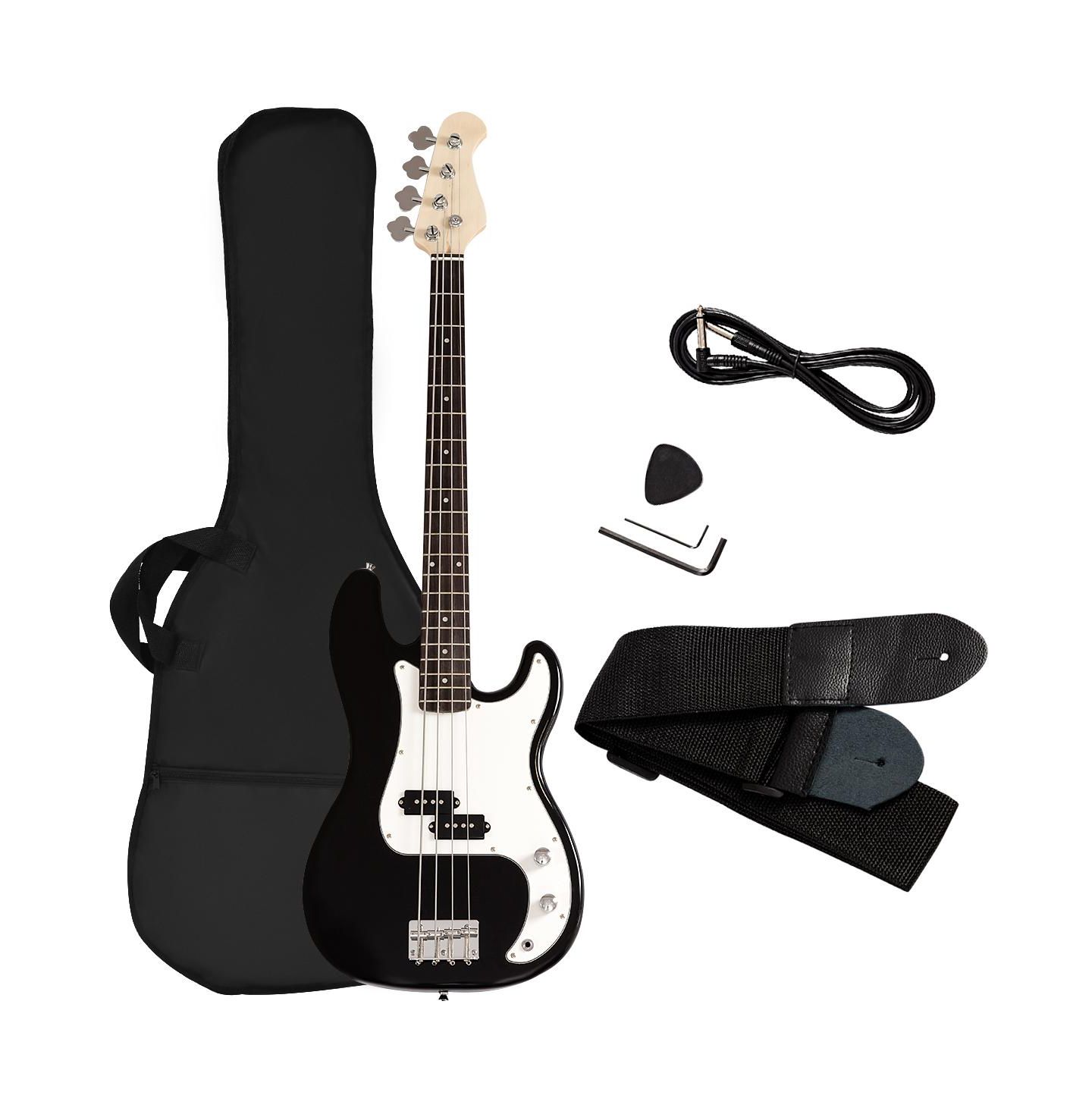 Детская игрушка Mecale Electric 4-String Beginner Bass Guitar, Musical Toy, цвет: Чёрный — фото 10