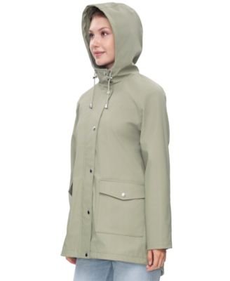 Women's Waterproof Rain Coat Rubberized Jacket