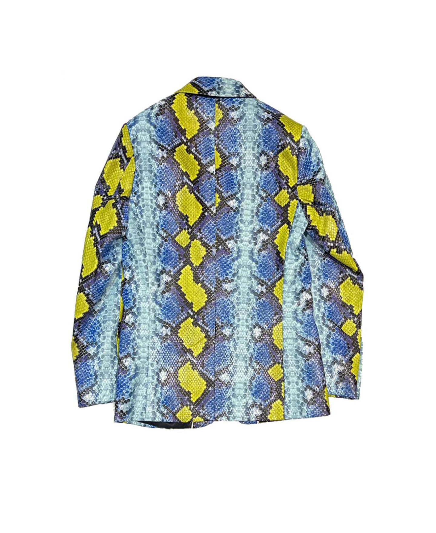 Куртка Elie Balleh Snakeskin Jacket Print Blazer для малышей, цвет: Синий — фото 2