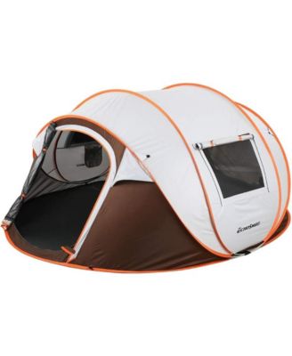 Camping Instant Tent, 4 Person Pop Up Tent, Water Resistant, for Hiking and Outdoor, Portable Tent with Carry Bag, for 3 Seasons