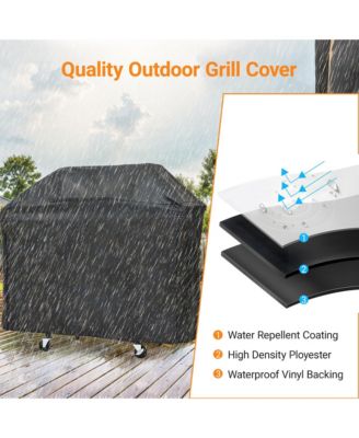 3 Burner 40,500 BTU Stainless Steel Outdoor Barbecue Gas Grillwith Side Burner and Cover