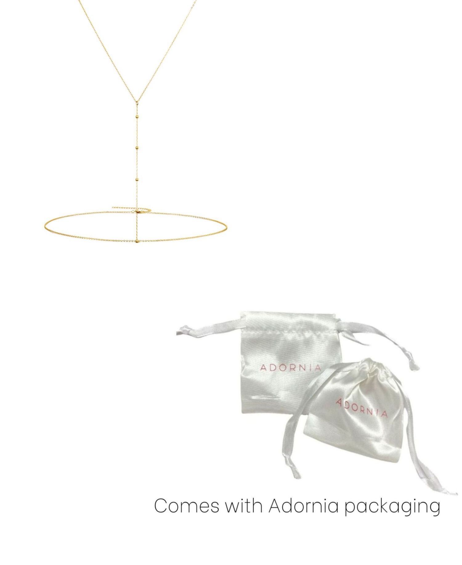 14K Gold Plated Adjustable Body Chain