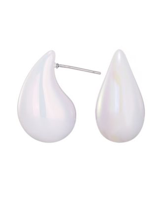 Cultivated Pearl Teardrop Sculptural Studs
