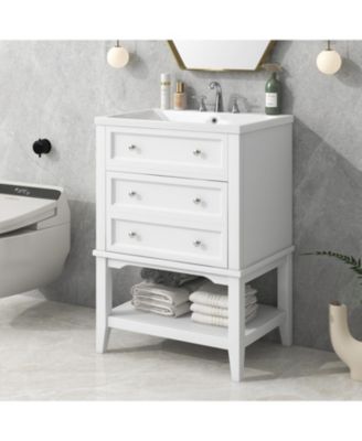 24" Bathroom Vanity with Sink & Storage