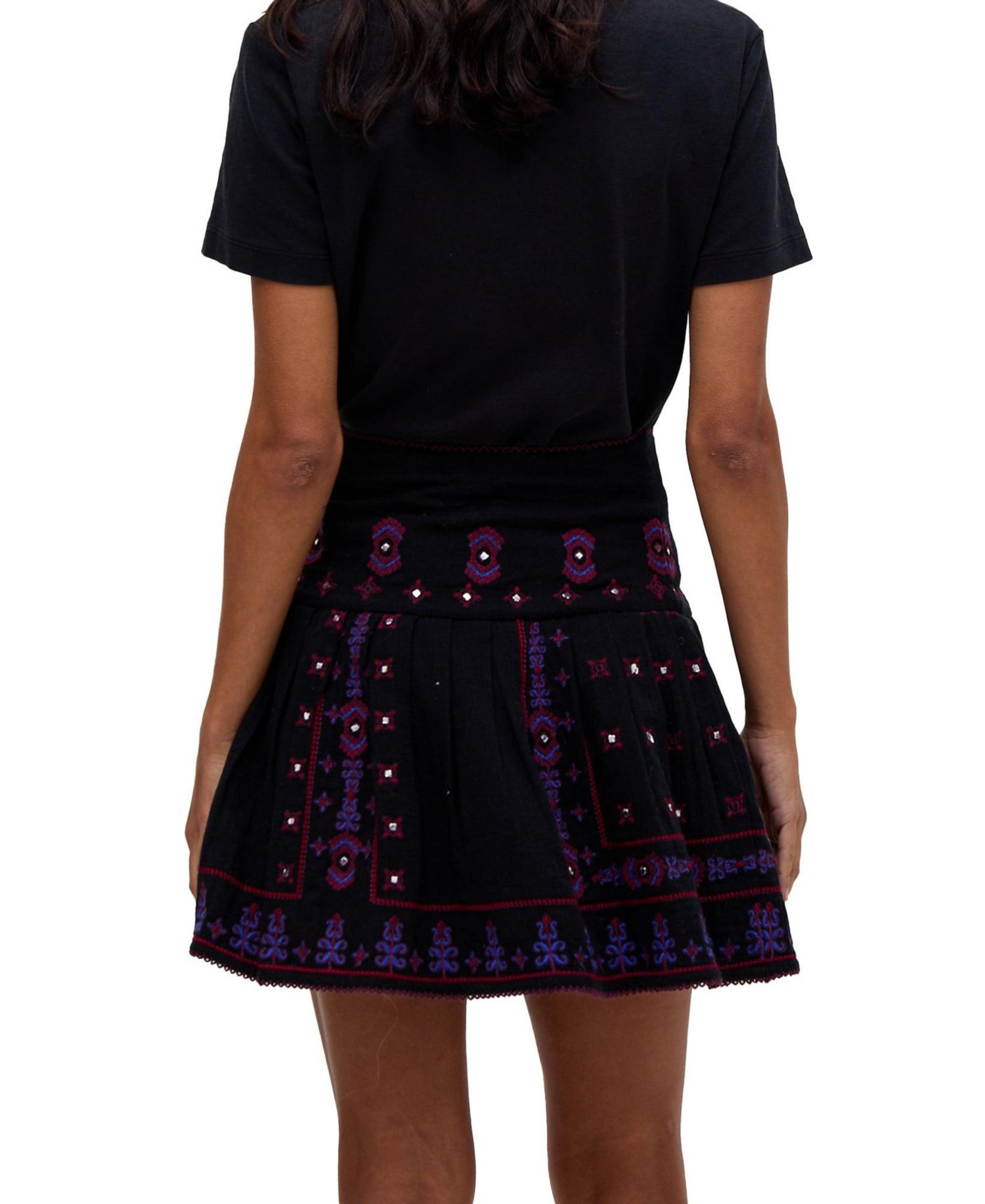 Women's Issabel All Over Embroidered Mini Skirt
