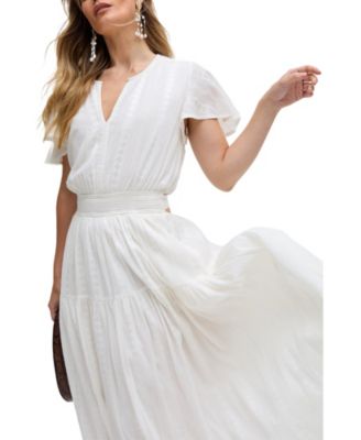 Women's Candice Flutter Sleeve Maxi Dress