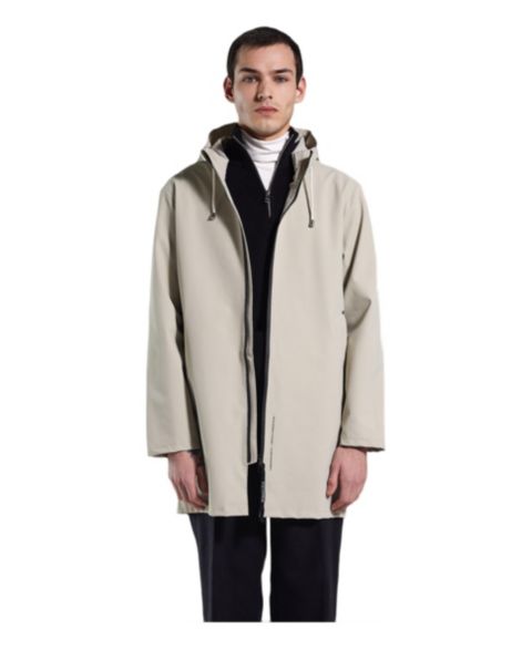 Мужские куртки Stutterheim Stockholm Lightweight Zip Matte Raincoat, цвет: Pelican