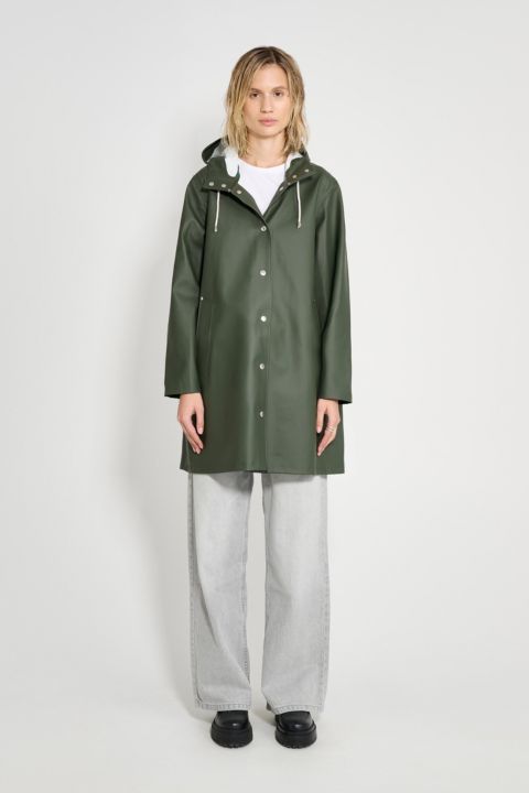Женские куртки Stutterheim Mosebacke Hooded Long Sleeve Raincoat