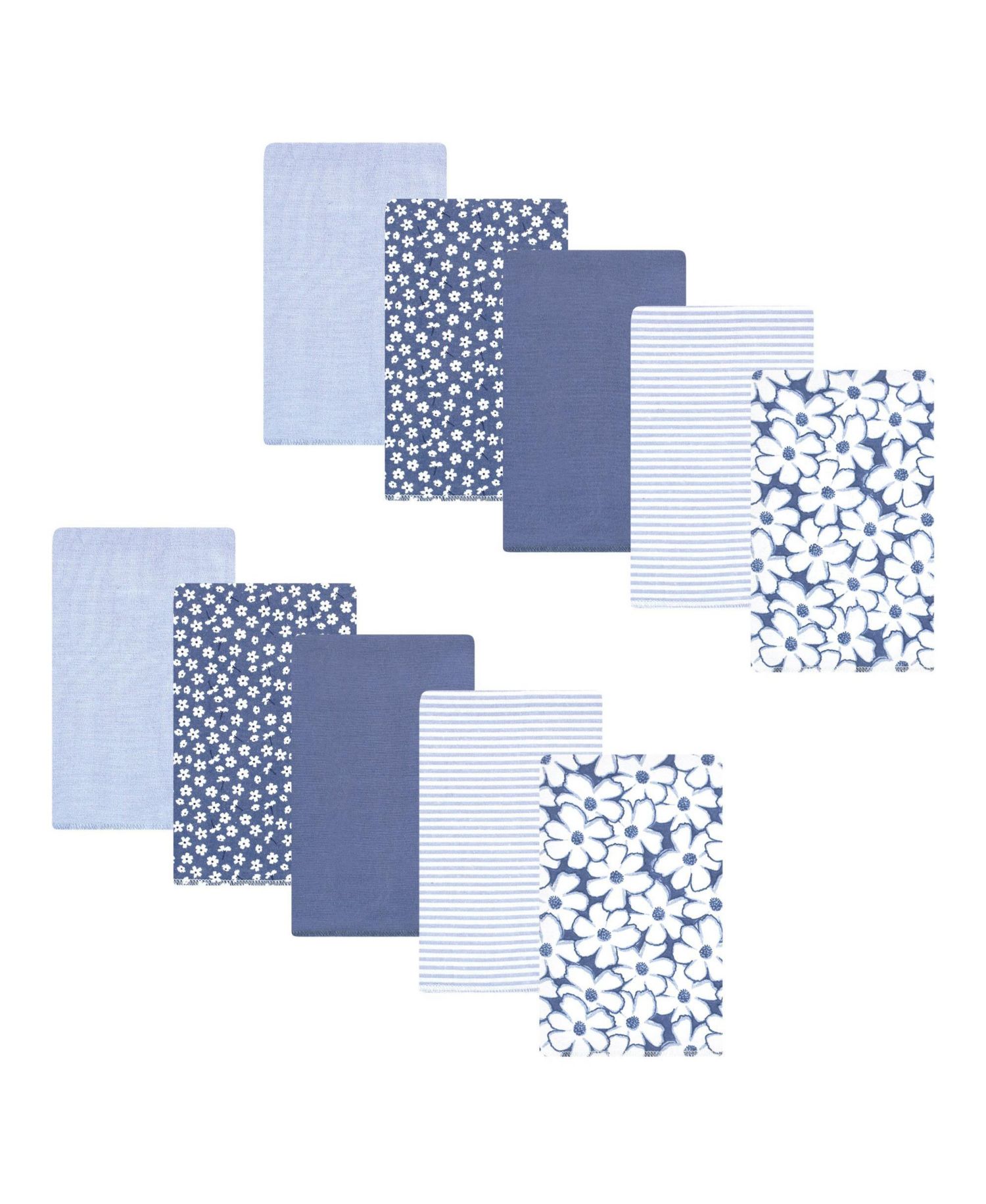 Girls 10Pk Flannel Burp Cloth