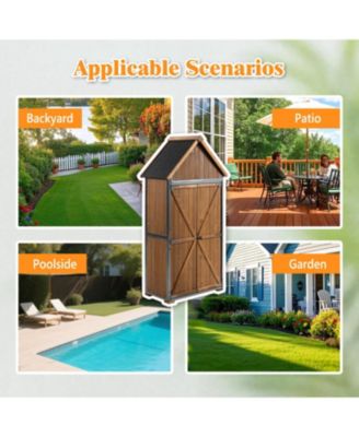 Outdoor Storage Cabinet - Brown