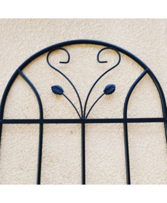 2 Pack Metal Garden Trellis, 86.7" Black