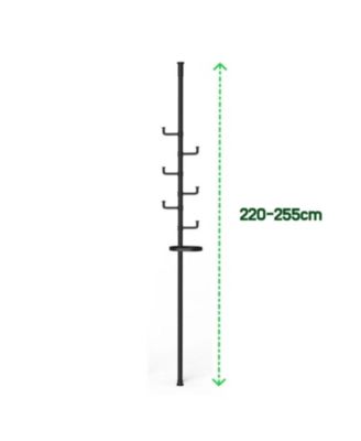 Adjustable Laundry Drying Rack - Tension Rod White