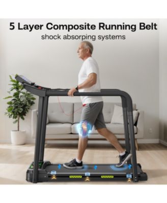 Walking Pad Treadmill for Seniors Foldable Safe Design Large LED