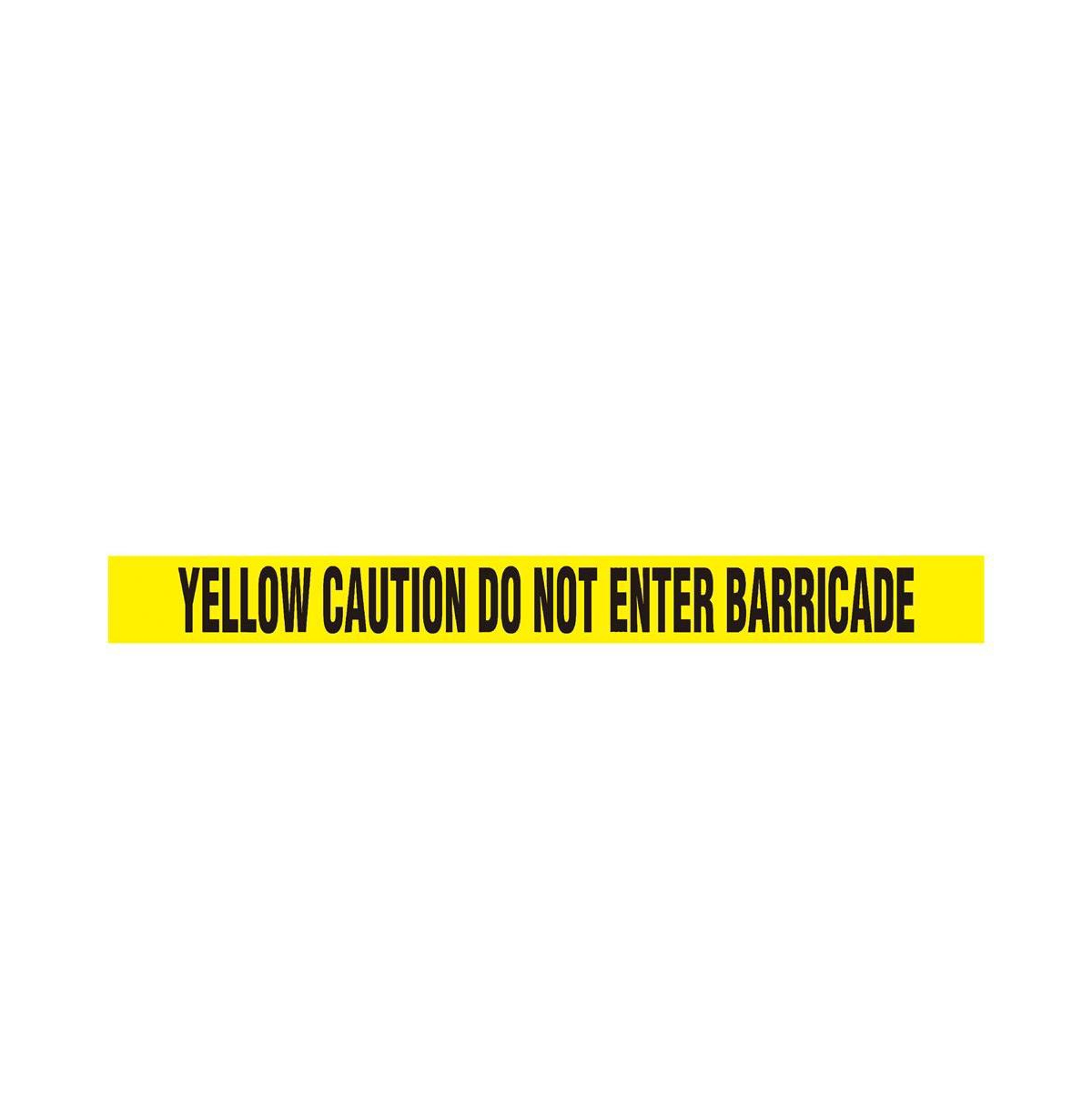 12 Pieces Safety Yellow Caution Do Not Enter Barricade Tape Set - 200 Meters Long Tape Roll Suitable for a Wide Range of Applications - Yellow