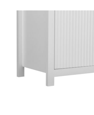 Wave-Pattern Sideboard Cabinet