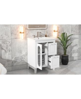 24" Bathroom Vanity with Sink & Drawers
