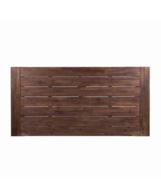 Streamdale Acacia Wood Outdoor Dining Table - Light Grey & Black