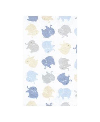 Ten-Piece Cotton-Poly Flannel Burp Cloth Set Blend
