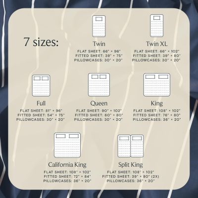 4-PC Striped Silky Soft Cooling Deep Pocket Sheet Set, King