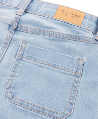 Girls High Rise Wide Leg Utility Jeans