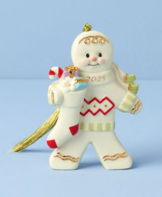 2025 Gingerbread with Stocking Ornament