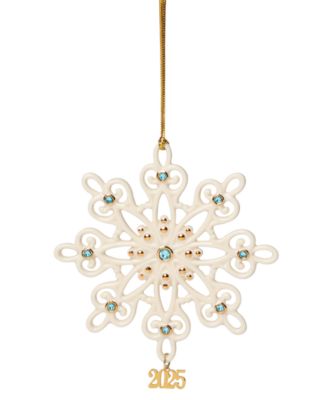 Lenox - 2025 Gemstone Snowflake Ornament