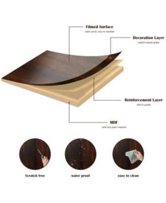 Wood Display Sideboard Storage Cabinet with Storage Compartments