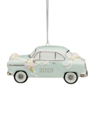 Lenox - 2025 Just Married Vintage Car Ornament