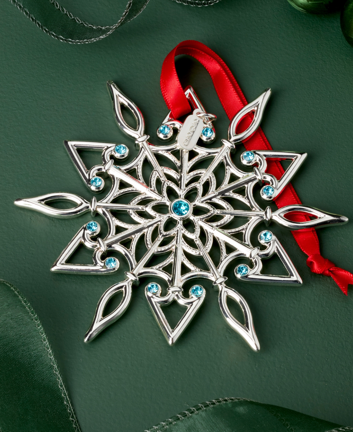 Lenox 2025 Snow Majesty Silverplate Ornament, 21st Edition In Silver
