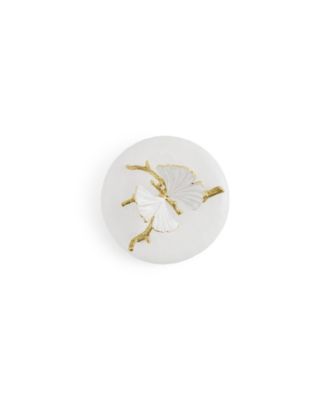 Butterfly Ginkgo Gold Extra Small Porcelain Canister