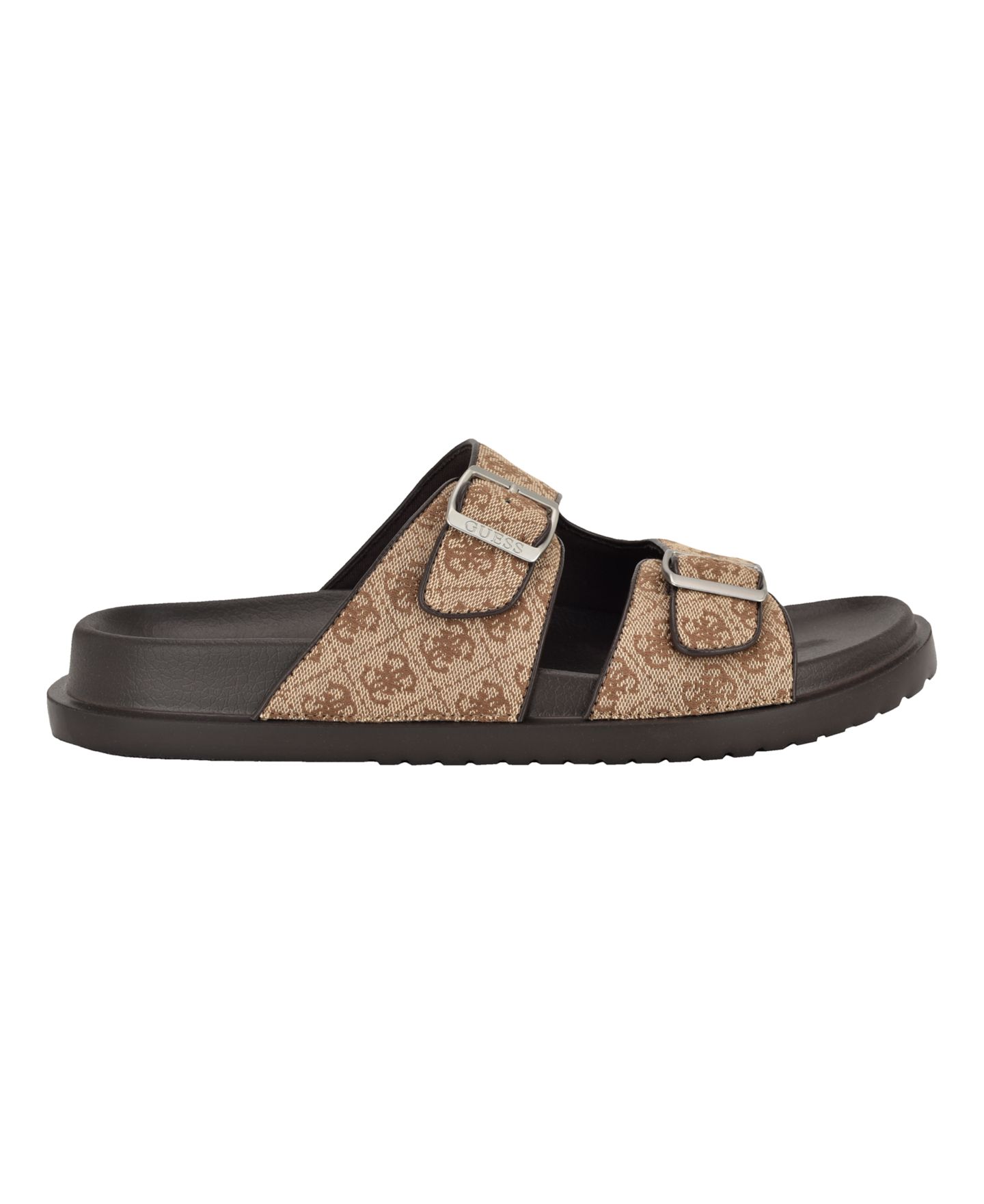 Мужские сандалии GUESS Verone Double Strap Fashion, цвет: Чёрный / Белый — фото 6