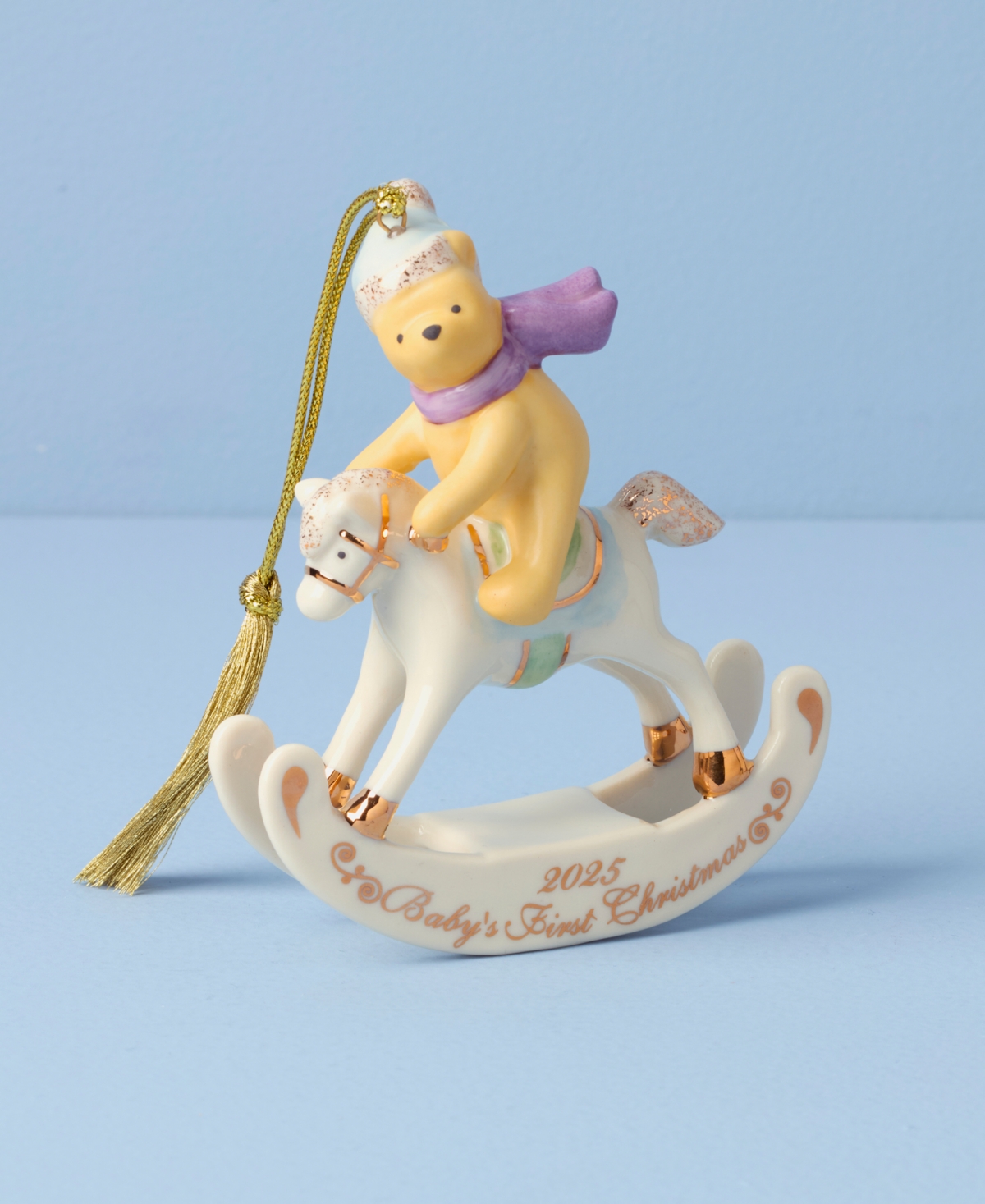 Lenox 2025 Winnie The Pooh Baby's 1st Christmas Ornament In Multi