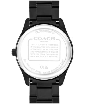 Men's Oliver Black IP Stainless Steel Bracelet Watch, 41mm