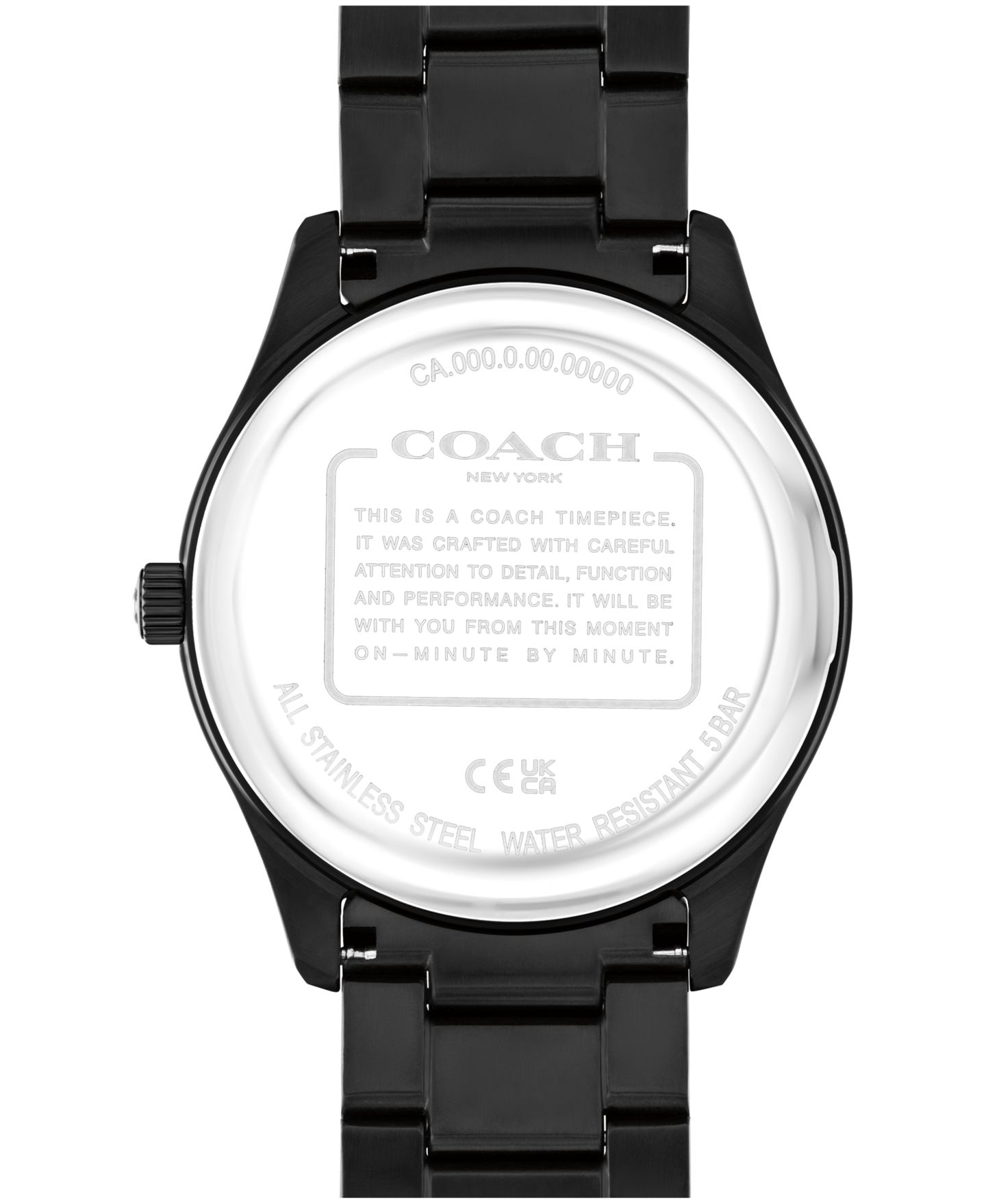 Мужские часы Coach Oliver Black IP Stainless Steel Bracelet Watch, 41mm — фото 2