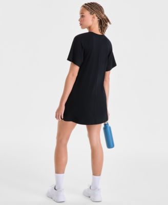 Women's Relaxed Crewneck Short-Sleeve T-Shirt Dress, Macy's Exclusive 