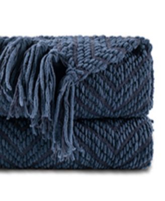 Herringbone Chenille Knit Throw, 60"x 80"