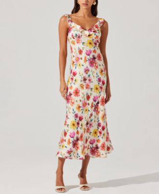 ASTR the Label - Women's Zoie Floral Print Sleeveless Midi Dress