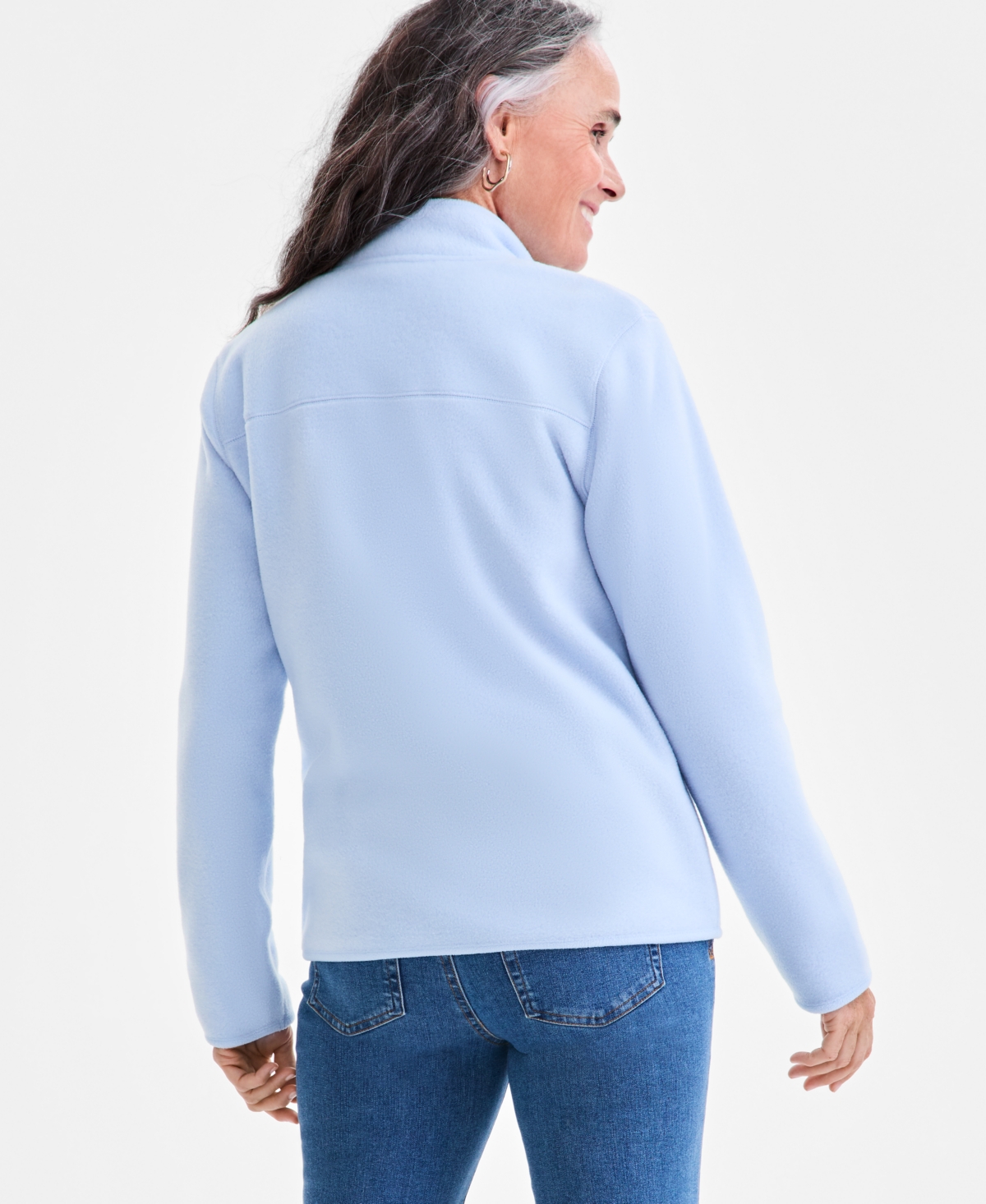 Style & Co Women's Polar Fleece Jacket, Created For Macy's In Brown