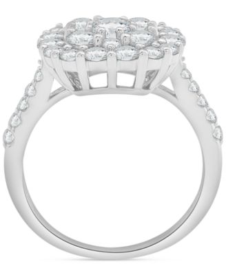 Diamond Cluster Ring (2 ct. t.w.) in 14k White Gold or 14k Yellow Gold, Exclusively at Macy's