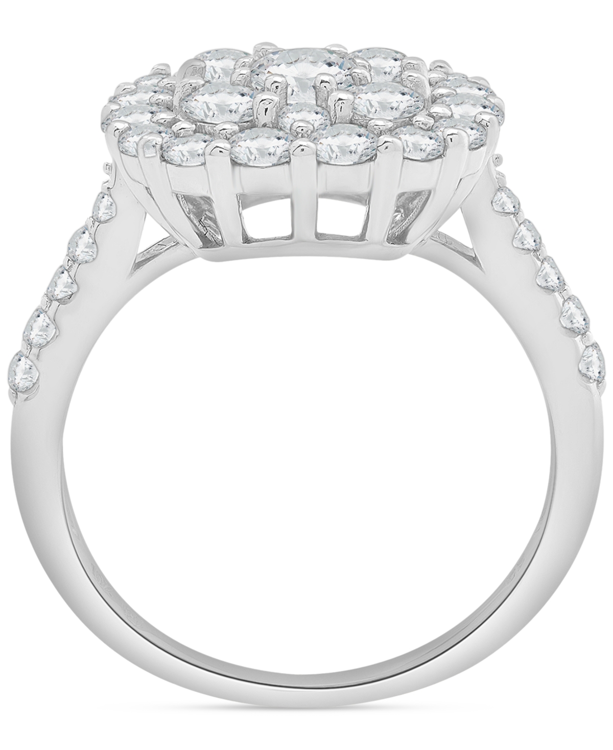 Wrapped In Love Diamond Cluster Ring (2 Ct. T.w.) In 14k White Gold, Exclusively At Macy's In Gold