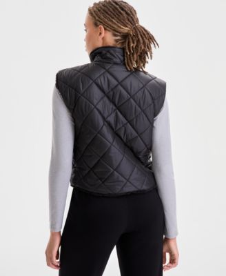 Women's Reversible Sherpa Zip-Front Vest, Macy's Exclusive 