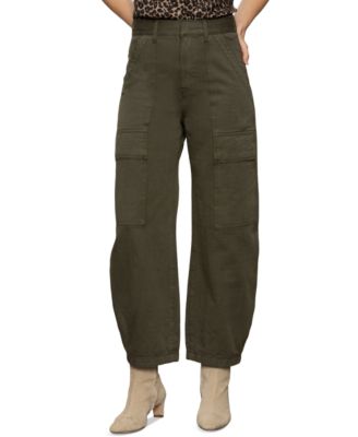 Women's Boyfriend High-Rise Utility Cotton Pants