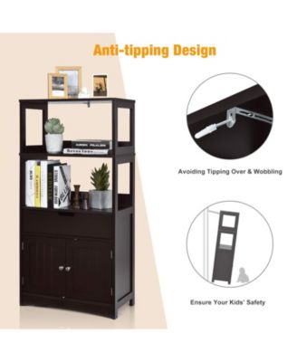 Bathroom Storage Cabinet with Drawer and Shelf Floor Cabinet