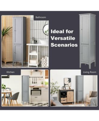 Freestanding Bathroom Storage Cabinet for Kitchen and Living Room