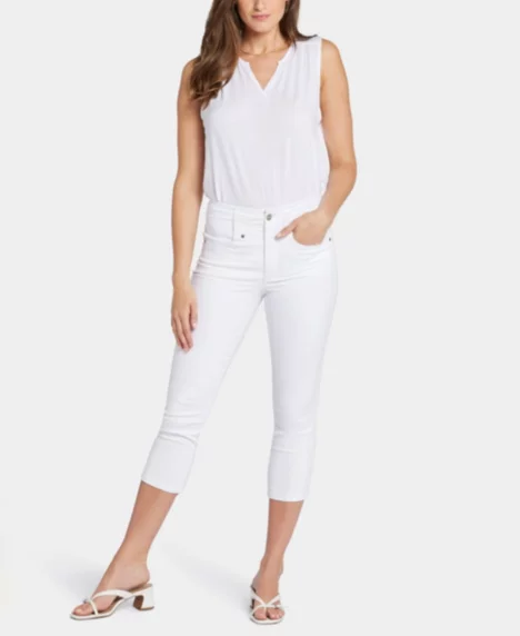 Petite Ami Skinny Capri Jeans - Optic White