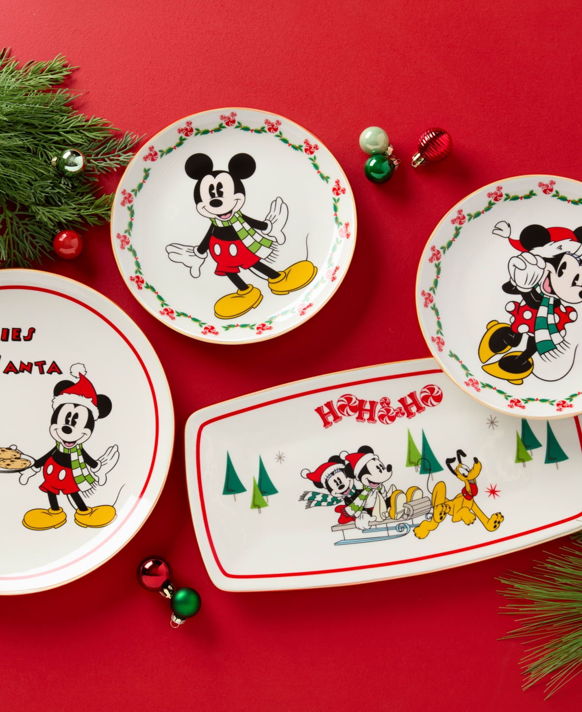 Lenox Disney Holiday Porcelain Hors D'oeuvre Tray