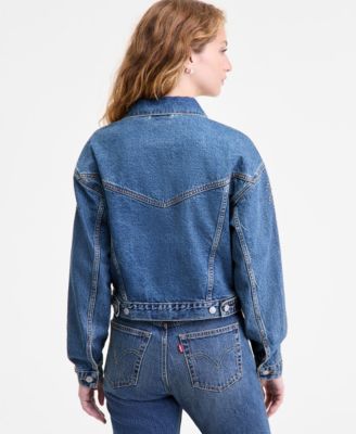 Women's '90s Embellished Cotton Denim Trucker Jacket