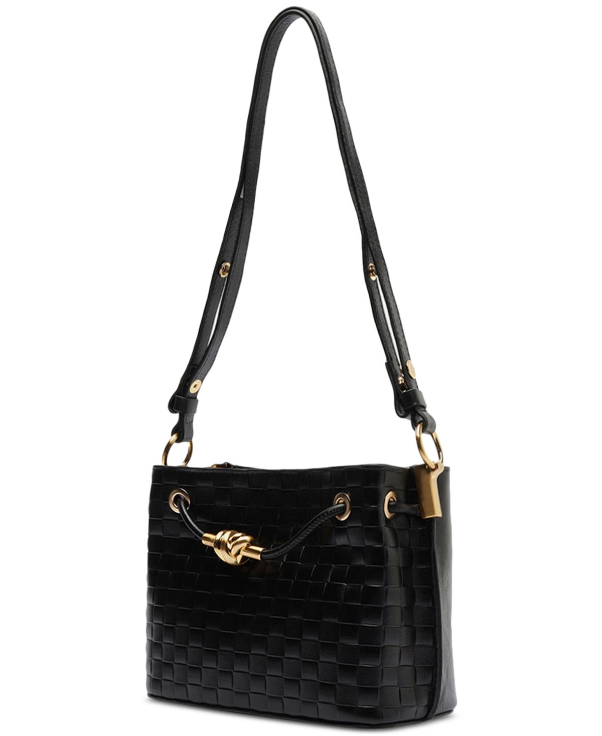 Arezzo Delphine Medium Crossbody In Black