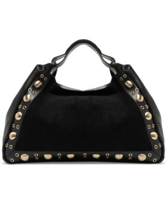 Arezzo - Large Leather Metal Studs Tote Bag